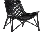 ΚΑΡΕΚΛΑ ΕΞΩΤ.ΧΩΡΟΥ CELLION HM9812.02 ΡΑΒΔΟΙ RATTAN ΣΕ ΜΑΥΡΟ ΧΡΩΜΑ 76x72x83Υεκ.