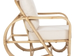 ΠΟΛΥΘΡΟΝΑ BARONESS HM9813 ΦΥΣΙΚΟ RATTAN ΚΑΙ ΛΕΥΚΑ ΜΑΞΙΛΑΡΙΑ 81x90x92Yεκ.