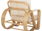 ΠΟΛΥΘΡΟΝΑ BARONESS HM9813 ΦΥΣΙΚΟ RATTAN ΚΑΙ ΛΕΥΚΑ ΜΑΞΙΛΑΡΙΑ 81x90x92Yεκ.