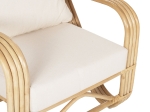 ΠΟΛΥΘΡΟΝΑ BARONESS HM9813 ΦΥΣΙΚΟ RATTAN ΚΑΙ ΛΕΥΚΑ ΜΑΞΙΛΑΡΙΑ 81x90x92Yεκ.