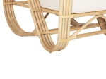 ΠΟΛΥΘΡΟΝΑ BARONESS HM9813 ΦΥΣΙΚΟ RATTAN ΚΑΙ ΛΕΥΚΑ ΜΑΞΙΛΑΡΙΑ 81x90x92Yεκ.
