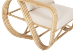 ΠΟΛΥΘΡΟΝΑ BARONESS HM9813 ΦΥΣΙΚΟ RATTAN ΚΑΙ ΛΕΥΚΑ ΜΑΞΙΛΑΡΙΑ 81x90x92Yεκ.
