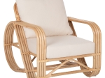 ΠΟΛΥΘΡΟΝΑ BARONESS HM9813 ΦΥΣΙΚΟ RATTAN ΚΑΙ ΛΕΥΚΑ ΜΑΞΙΛΑΡΙΑ 81x90x92Yεκ.