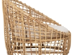 ΠΟΛΥΘΡΟΝΑ ENTO HM9814 RATTAN ΣΕ ΦΥΣΙΚΟ-ΛΕΥΚΟ ΜΑΞΙΛΑΡΙ 103x92x81Yεκ.