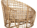 ΠΟΛΥΘΡΟΝΑ ENTO HM9814 RATTAN ΣΕ ΦΥΣΙΚΟ-ΛΕΥΚΟ ΜΑΞΙΛΑΡΙ 103x92x81Yεκ.