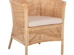 ΠΟΛΥΘΡΟΝΑ APRON HM9818 RATTAN ΠΛΕΚΤΟ ΣΕ ΦΥΣΙΚΟ-ΛΕΥΚΟ ΜΑΞΙΛΑΡΙ 75x70x85Υεκ.