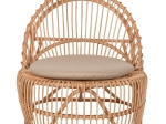 ΠΟΛΥΘΡΟΝΑ ENTROPY HM9840.01 RATTAN ΦΥΣΙΚΟ ΜΕ ΕΚΡΟΥ ΜΑΞΙΛΑΡΙ 80x97x85Υεκ.
