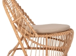 ΠΟΛΥΘΡΟΝΑ ENTROPY HM9840.01 RATTAN ΦΥΣΙΚΟ ΜΕ ΕΚΡΟΥ ΜΑΞΙΛΑΡΙ 80x97x85Υεκ.