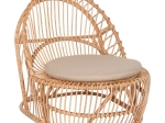 ΠΟΛΥΘΡΟΝΑ ENTROPY HM9840.01 RATTAN ΦΥΣΙΚΟ ΜΕ ΕΚΡΟΥ ΜΑΞΙΛΑΡΙ 80x97x85Υεκ.