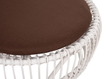 ΠΟΛΥΘΡΟΝΑ ENTROPY HM9840.02 RATTAN ΛΕΥΚΟ ΜΕ ΚΑΦΕ ΜΑΞΙΛΑΡΙ 80x97x85Υεκ.