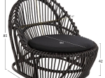 ΠΟΛΥΘΡΟΝΑ ENTROPY HM9840.03 ΦΥΣΙΚΟ RATTAN ΜΕ ΜΑΞΙΛΑΡΙ-ΜΑΥΡΟ 80x97x85Υεκ.