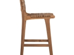 ΣΚΑΜΠΟ ΜΠΑΡ WALTER HM9841 ΞΥΛO TEAK ΣΕ ΦΥΣΙΚΟ-ΨΑΘΑ 46x55x105Υ εκ.