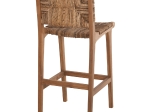 ΣΚΑΜΠΟ ΜΠΑΡ WALTER HM9841 ΞΥΛO TEAK ΣΕ ΦΥΣΙΚΟ-ΨΑΘΑ 46x55x105Υ εκ.