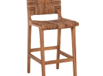 ΣΚΑΜΠΟ ΜΠΑΡ WALTER HM9841 ΞΥΛO TEAK ΣΕ ΦΥΣΙΚΟ-ΨΑΘΑ 46x55x105Υ εκ.