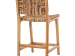 ΣΚΑΜΠΟ ΜΠΑΡ WALTER HM9842 ΞΥΛO TEAK ΣΕ ΦΥΣΙΚΟ-ΨΑΘΑ 46x55x96Υεκ.