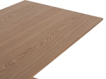 ΤΡΑΠΕΖΙ PAOLO HM9853 MDF ΜΕ ΚΑΠΛΑΜΑ ΦΡΑΞΙΝΟΥ-ΠΟΔΙΑ RUBBERWOOD-ΦΥΣΙΚΟ 180x90x75Yεκ