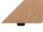 ΤΡΑΠΕΖΙ PAOLO HM9853 MDF ΜΕ ΚΑΠΛΑΜΑ ΦΡΑΞΙΝΟΥ-ΠΟΔΙΑ RUBBERWOOD-ΦΥΣΙΚΟ 180x90x75Yεκ
