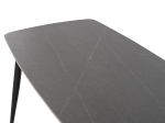 ΤΡΑΠΕΖΙ RAVEN HM9854.02 ΚΕΡΑΜΙΚΟ TOP ΜΑΥΡΟ ΜΑΡΜΑΡΟ-ΜΑΥΡΟ ΜΕΤΑΛΛΟ 117,5x67,5x76Υεκ.