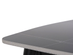 ΤΡΑΠΕΖΙ RAVEN HM9854.02 ΚΕΡΑΜΙΚΟ TOP ΜΑΥΡΟ ΜΑΡΜΑΡΟ-ΜΑΥΡΟ ΜΕΤΑΛΛΟ 117,5x67,5x76Υεκ.