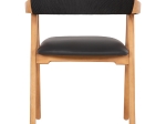 ΠΟΛΥΘΡΟΝΑ RIMINI HM9867.02 ΞΥΛΟ TEAK ΦΥΣΙΚΟ-ΜΑΥΡΟ ΣΧΟΙΝΙ & PU ΚΑΘΙΣΜΑ 60x61x76Υεκ.
