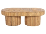 ΤΡΑΠΕΖΙ ΣΑΛΟΝΙΟΥ GATSBY ΟΒΑΛ TOP HM9870 RATTAN ΧΡΩΜΑ ΦΥΣΙΚΟ 110x59x39Υεκ.