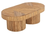 ΤΡΑΠΕΖΙ ΣΑΛΟΝΙΟΥ GATSBY ΟΒΑΛ TOP HM9870 RATTAN ΧΡΩΜΑ ΦΥΣΙΚΟ 110x59x39Υεκ.