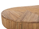 ΤΡΑΠΕΖΙ ΣΑΛΟΝΙΟΥ GATSBY ΟΒΑΛ TOP HM9870 RATTAN ΧΡΩΜΑ ΦΥΣΙΚΟ 110x59x39Υεκ.