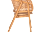 ΠΟΛΥΘΡΟΝΑ KENLEE HM9872 ΦΡΑΞΙΝΟΣ ΚΑΙ ΦΥΣΙΚΟ RATTAN RATTAN ΣΕ ΦΥΣΙΚΟ 57,5x55x81Yεκ.