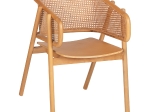 ΠΟΛΥΘΡΟΝΑ KENLEE HM9872 ΦΡΑΞΙΝΟΣ ΚΑΙ ΦΥΣΙΚΟ RATTAN RATTAN ΣΕ ΦΥΣΙΚΟ 57,5x55x81Yεκ.
