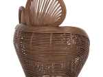 ΠΟΛΥΘΡΟΝΑ CIRCE HM9883 RATTAN ΚΑΦΕ-ΜΑΞΙΛΑΡΙΑ ΕΚΡΟΥ 100x74x112,5Υεκ.