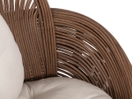 ΠΟΛΥΘΡΟΝΑ CIRCE HM9883 RATTAN ΚΑΦΕ-ΜΑΞΙΛΑΡΙΑ ΕΚΡΟΥ 100x74x112,5Υεκ.