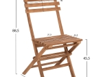 ΣΕΤ 3ΤΜΧ ΕΞΩΤ.ΧΩΡΟΥ ΠΤΥΣΣΟΜΕΝΟ KENDYR HM9907 ΜΑΣΙΦ TEAK ΞΥΛΟ-ΦΥΣΙΚΟ 46x50x88,5Υ