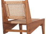 ΚΑΡΕΚΛΑ LOUNGE LUKILLA HM9913 ΞΥΛΟ TEAK ΣΕ ΦΥΣΙΚΟ--ΣΥΝΘ.ΣΧΟΙΝΙ ΜΠΕΖ 55,5x74x65Υεκ.