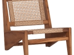 ΚΑΡΕΚΛΑ LOUNGE LUKILLA HM9913 ΞΥΛΟ TEAK ΣΕ ΦΥΣΙΚΟ--ΣΥΝΘ.ΣΧΟΙΝΙ ΜΠΕΖ 55,5x74x65Υεκ.