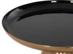 ΤΡΑΠΕΖΙA ΣΑΛΟΝΙΟΥ 2ΤΜΧ OLUF HM9921 ΜΕΤΑΛΛΟ ΕΜΑΓΙΕ-GLOSSY ΧΡΥΣΟ & ΜΑΥΡΟ Φ50 & Φ41