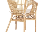 ΠΟΛΥΘΡΟΝΑ DAMPAR HM9929.04 RATTAN ΣΕ ΦΥΣΙΚΟ-ΛΕΥΚΟ ΜΑΞΙΛΑΡΙ 59x61x80Υεκ.