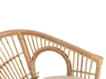 ΠΟΛΥΘΡΟΝΑ DAMPAR HM9929.04 RATTAN ΣΕ ΦΥΣΙΚΟ-ΛΕΥΚΟ ΜΑΞΙΛΑΡΙ 59x61x80Υεκ.