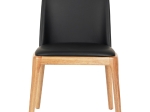 KΑΡΕΚΛΑ ΤΡΑΠΕΖΑΡΙΑΣ FURLAN HM9944.01 RUBBERWOOD-ΜΑΥΡΟ PU 54,5x58x86Υεκ