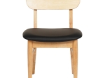 KΑΡΕΚΛΑ ΤΡΑΠΕΖΑΡΙΑΣ SEKOR HM9945.01 RUBBERWOOD-ΜΑΥΡΟ PU 50x50x80Υεκ.
