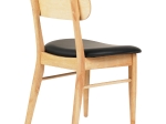 KΑΡΕΚΛΑ ΤΡΑΠΕΖΑΡΙΑΣ SEKOR HM9945.01 RUBBERWOOD-ΜΑΥΡΟ PU 50x50x80Υεκ.