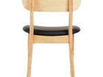 KΑΡΕΚΛΑ ΤΡΑΠΕΖΑΡΙΑΣ SEKOR HM9945.01 RUBBERWOOD-ΜΑΥΡΟ PU 50x50x80Υεκ.