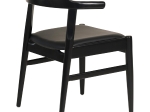 ΠΟΛΥΘΡΟΝΑ ΤΡΑΠΕΖΑΡΙΑΣ CERSEI HM9946.02 RUBBERWOOD & PU ΣΕ ΜΑΥΡΟ 57x54x74Υεκ
