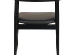 ΠΟΛΥΘΡΟΝΑ ΤΡΑΠΕΖΑΡΙΑΣ CERSEI HM9946.02 RUBBERWOOD & PU ΣΕ ΜΑΥΡΟ 57x54x74Υεκ