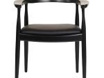 ΠΟΛΥΘΡΟΝΑ ΤΡΑΠΕΖΑΡΙΑΣ ADOR HM9948.02 RUBBERWOOD ΚΑΙ PU-ΜΑΥΡΟ 62x54x76,5Υεκ