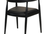ΠΟΛΥΘΡΟΝΑ ΤΡΑΠΕΖΑΡΙΑΣ ADOR HM9948.02 RUBBERWOOD ΚΑΙ PU-ΜΑΥΡΟ 62x54x76,5Υεκ
