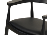 ΠΟΛΥΘΡΟΝΑ ΤΡΑΠΕΖΑΡΙΑΣ ADOR HM9948.02 RUBBERWOOD ΚΑΙ PU-ΜΑΥΡΟ 62x54x76,5Υεκ