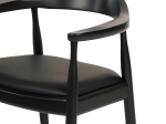 ΠΟΛΥΘΡΟΝΑ ΤΡΑΠΕΖΑΡΙΑΣ ADOR HM9948.02 RUBBERWOOD ΚΑΙ PU-ΜΑΥΡΟ 62x54x76,5Υεκ