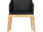 ΠΟΛΥΘΡΟΝΑ ΤΡΑΠΕΖΑΡΙΑΣ FURLAN HM9949.01 RUBBERWOOD ΣΕ ΟΑΚ-ΜΑΥΡΟ PU 54,5x58x78Υεκ.