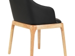ΠΟΛΥΘΡΟΝΑ ΤΡΑΠΕΖΑΡΙΑΣ FURLAN HM9949.01 RUBBERWOOD ΣΕ ΟΑΚ-ΜΑΥΡΟ PU 54,5x58x78Υεκ.