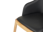 ΠΟΛΥΘΡΟΝΑ ΤΡΑΠΕΖΑΡΙΑΣ FURLAN HM9949.01 RUBBERWOOD ΣΕ ΟΑΚ-ΜΑΥΡΟ PU 54,5x58x78Υεκ.